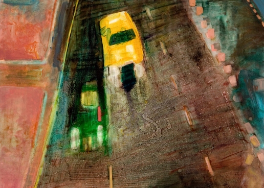Two Cars | Oil on Canvas | 40 x 30 | 2007